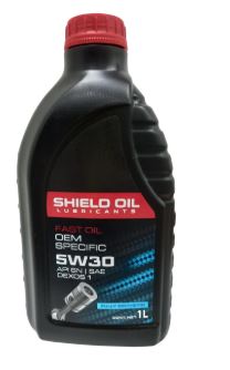 ÓLEO LUBRIFICANTE DO MOTOR SHIELD OIL 100% SINTÉTICO - 1L