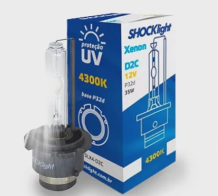 LÂMPADA XENON D2S 4300K 35W 12V SHOCKLIGHT