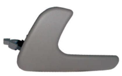 MACANETA INTERNA GOL, PARATI, SAVEIRO 1997 A 2005 G3 LADO DIREITO 4 PORTAS  "PLASTICO CINZA"