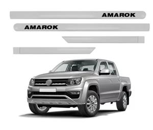 JOGO DE FRISO LATERAL PORTA VW AMAROK PRATA