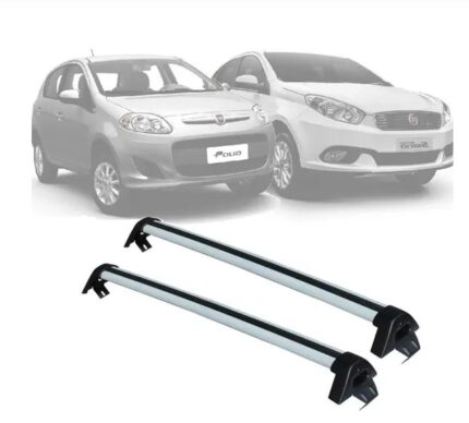 RACK DE TETO FIAT GRAND SIENA E PALIO 2012 A 2021 ALUMÍNIO PRETO FI-241 PROJECAR