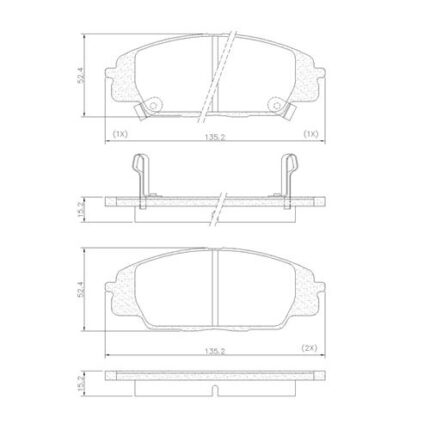 PASTILHA DE FREIO DIANTEIRO HONDA CIVIC SI 2007 ATÉ 2011