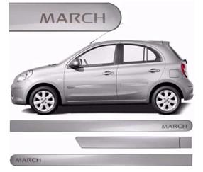 FRISO LATERAL NISSAN MARCH  COR PRATA