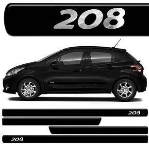 FRISO LATERAL PEUGEOT 208  PRETO