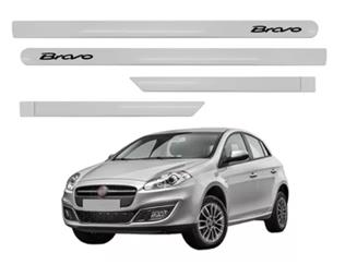 JOGO DE FRISO LATERAL PORTA FIAT BRAVO PRATA