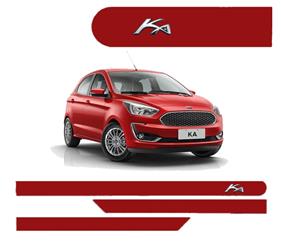 FRISO LATERAL FORD KA VERMELHO ARPOADOR