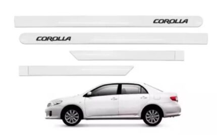 JOGO FRISO LATERAL PORTA COROLLA BRANCO PEROLA 2015 A 2019
