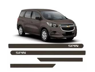 JOGO FRISO LATERAL PORTA GM SPIN COR CINZA AZTEC