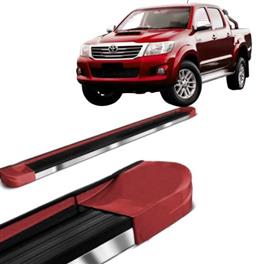 ESTRIBO LATERAL HILUX /16 VERMELHO VOLCANO