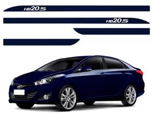 JOGO FRISO LATERAL  HYUNDAI HB20S AZUL OCEAN