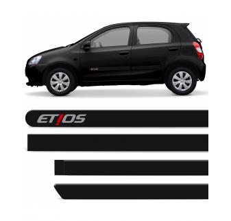FRISO LATERAL PINTADO ETIOS PRETO
