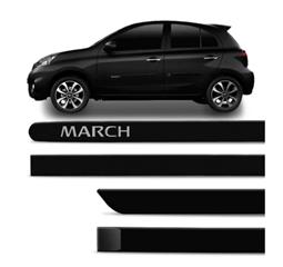 FRISOS LATERAIS MARCH PRETO PREMIUM