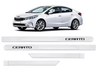 JOGO DE FRISO LATERAL PORTA KIA CERATO COR BRANCO