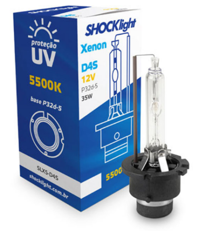 LÂMPADA XENON SHOCKLIGH D4S 5500K 35W 12V 35W
