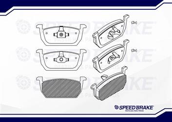 PASTILHA DE FREIO DIANTEIRO SPEED BRAKE VOLKSWAGEN VIRTUS ,T-CROSS, POLO E NIVUS DE 2018 A 2020