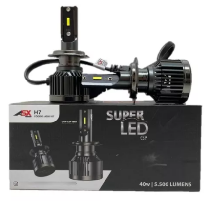 KIT LÂMPADA LED ASX H-7 "5500L" "6000K"