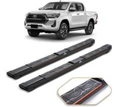 ESTRIBO LATERAL PRETO COM ANTIDERRAPANTE HILUX 16/,AMAROK, FRONTIER, L-200 TRITON