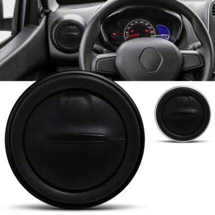DIFUSOR SAÍDA DE AR PAINEL RENAULT KWID - ARO PRETO - LATERAL ESQUERDA E DIREITA