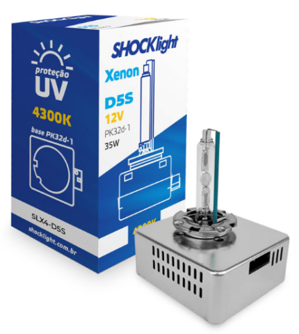 LÂMPADA XENON SHOCKKLIGHT D5S 4300K 35W 12V 35W