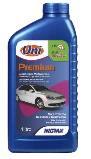 ÓLEO UNI PREMIUM 20W50 INGRAX 1 LITRO