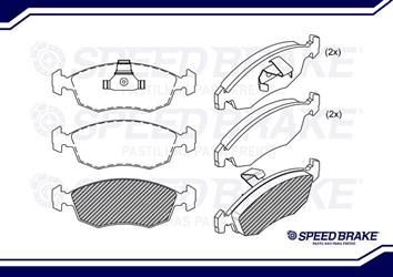 PASTILHA DE FREIO  DIANTEIRO SPEED BRAKE SNA 533 PALIO 1.6 16V STRA,WEK,IDEA,PUNTO,DOBLO E SIENA 1998 ATÉ 2009